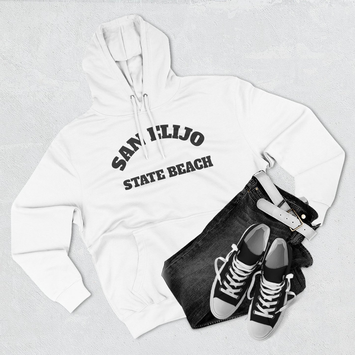 Three-Panel Fleece Hoodie