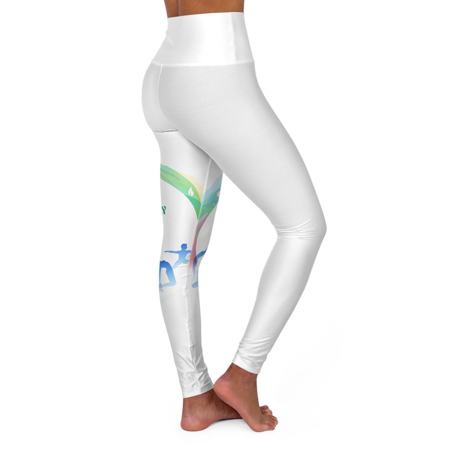 High Waisted Yoga Leggings (AOP)