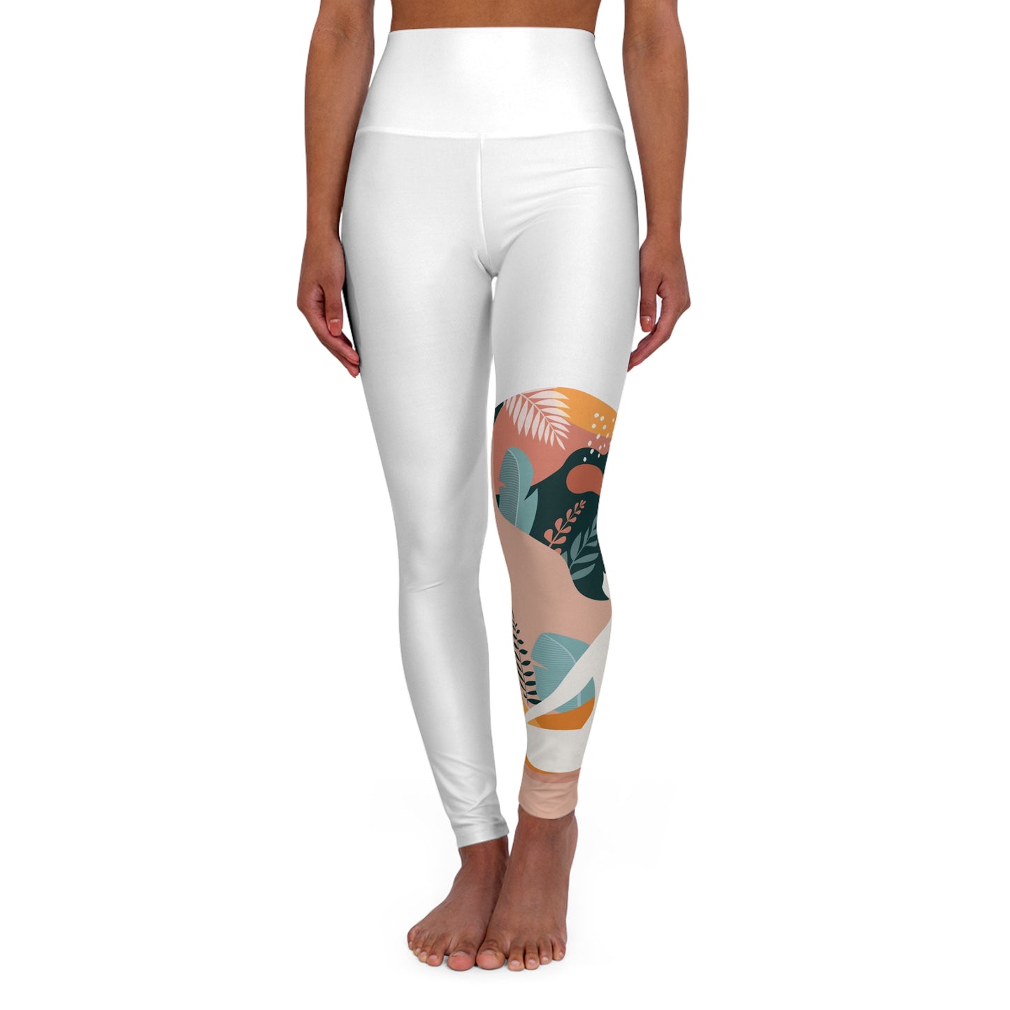 High Waisted Yoga Leggings (AOP)