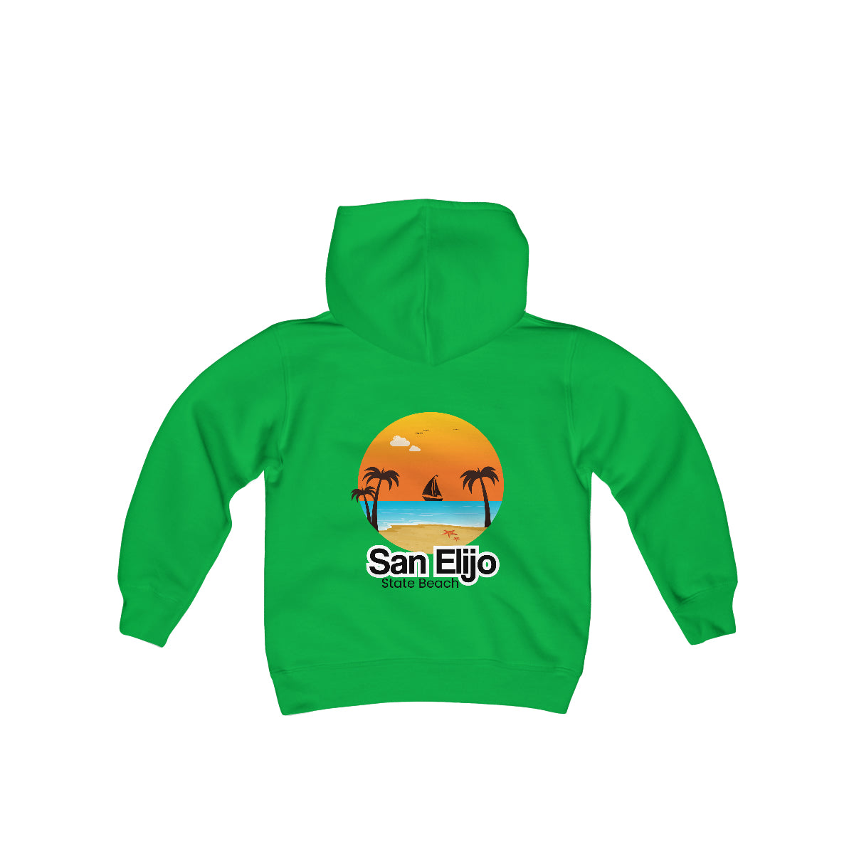 Youth Heavy Blend Hooded Sweatshirt, San Elijo State Beach