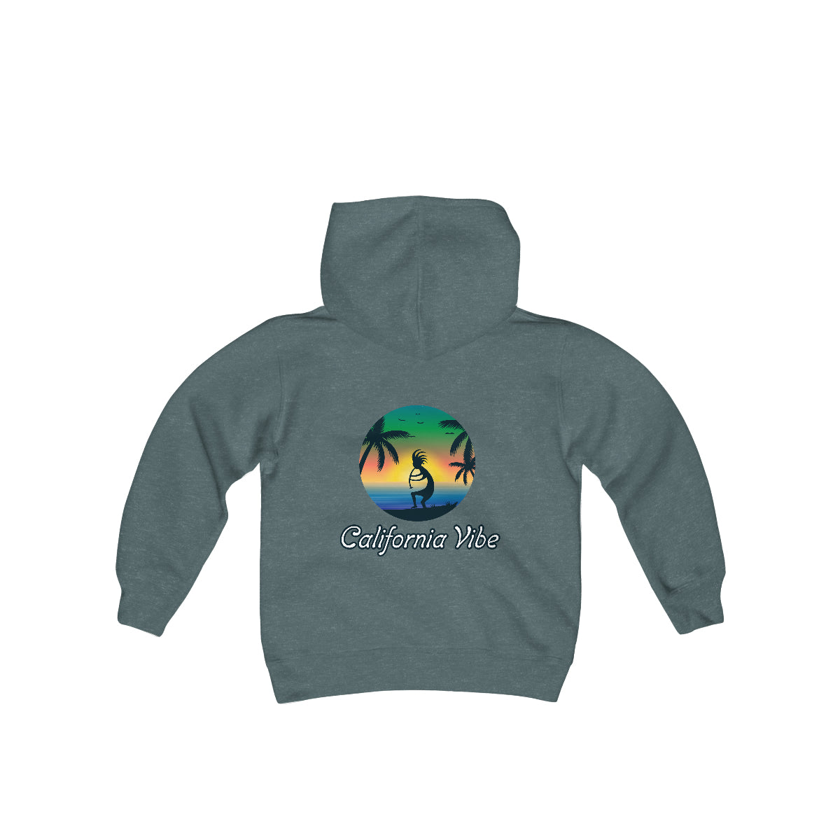 Youth Heavy Blend Hooded Sweatshirt, California Vibe