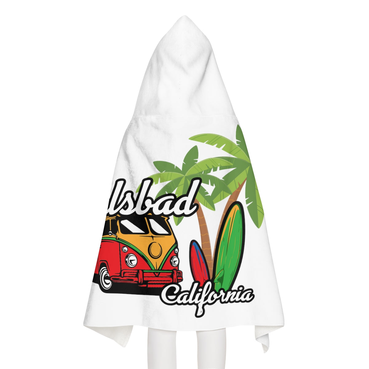 Youth Hooded Towel, Carlsbad California