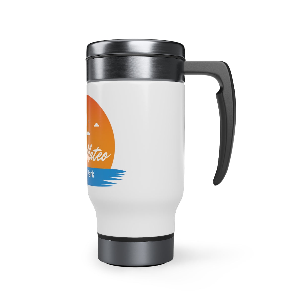 Stainless Steel Travel Mug with Handle, 14oz, San Mateo State Park