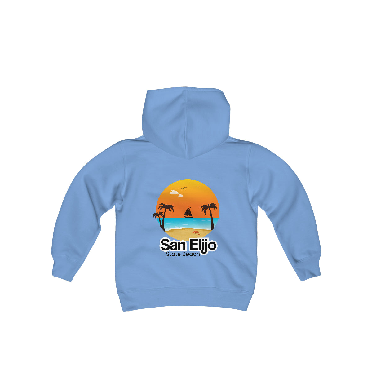 Youth Heavy Blend Hooded Sweatshirt, San Elijo State Beach