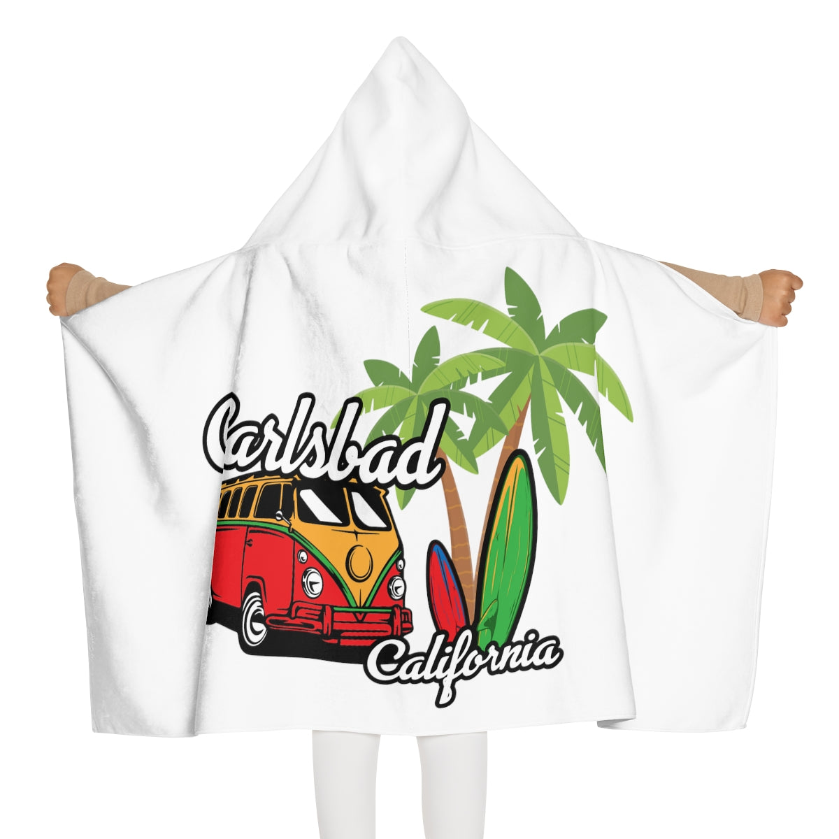 Youth Hooded Towel, Carlsbad California