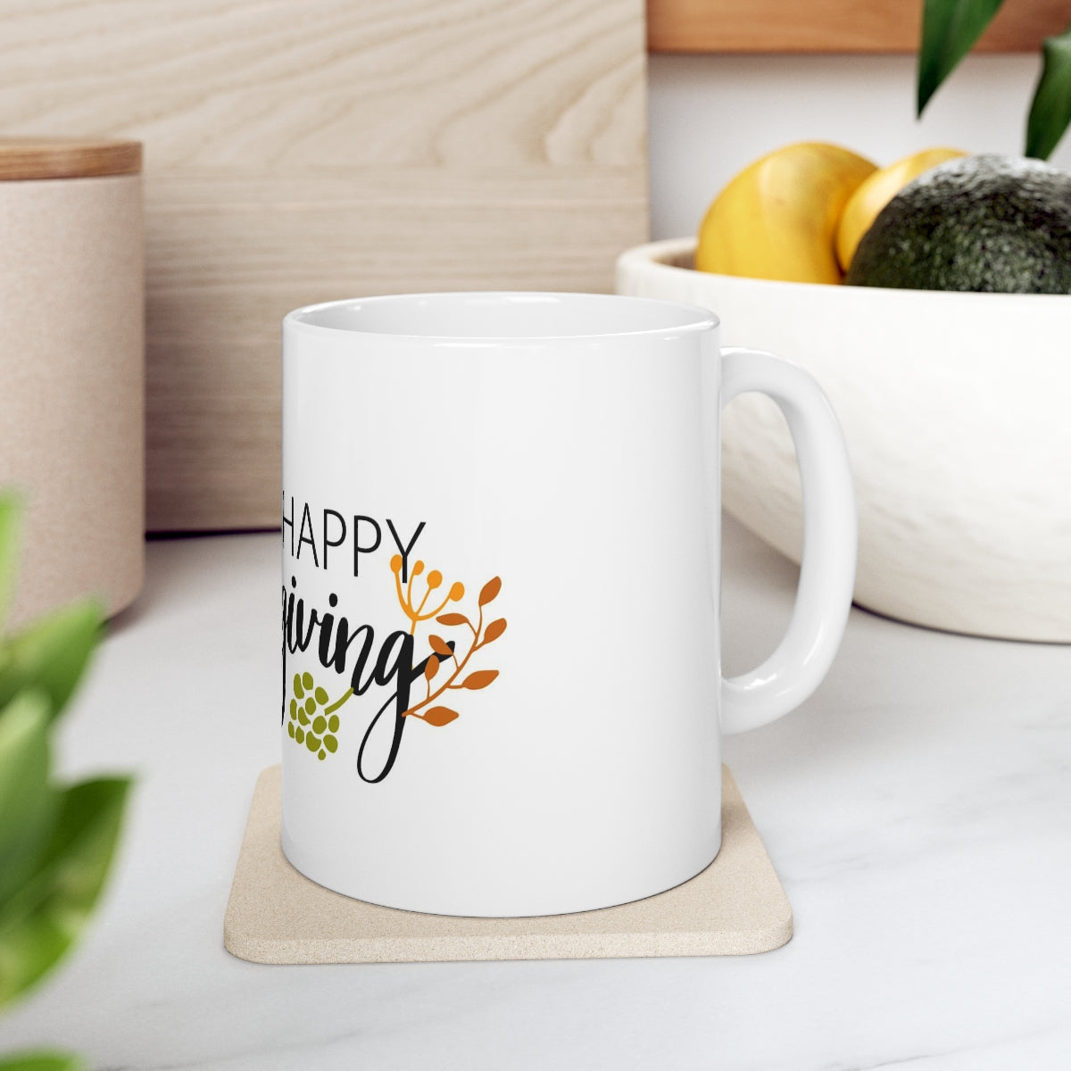 Ceramic Mug 11oz thanksgiving mug