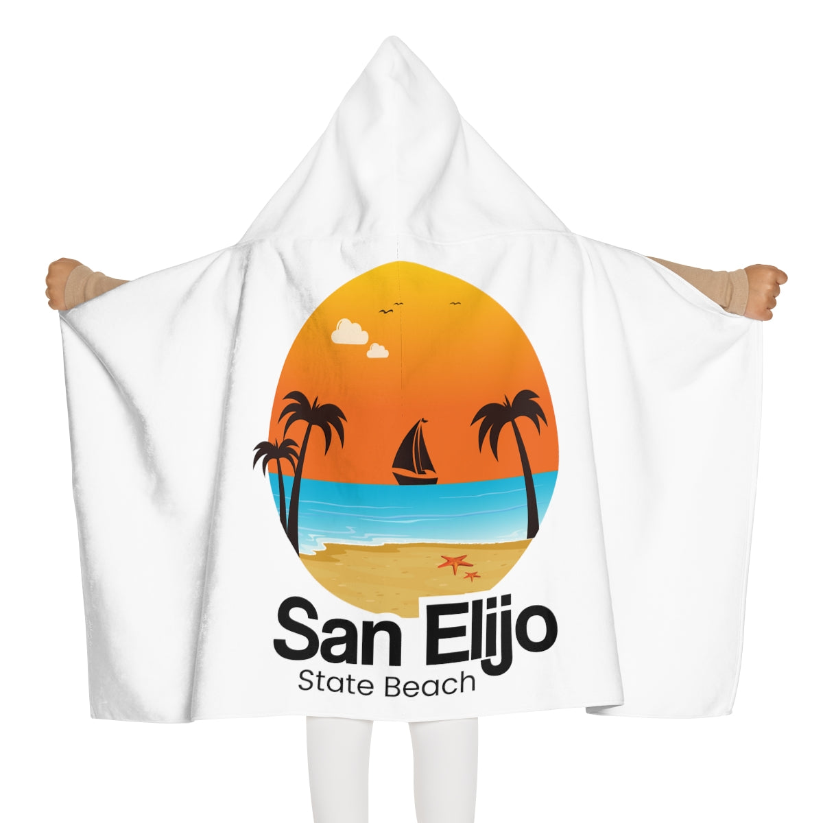 Youth Hooded Towel, San Elijo State Beach