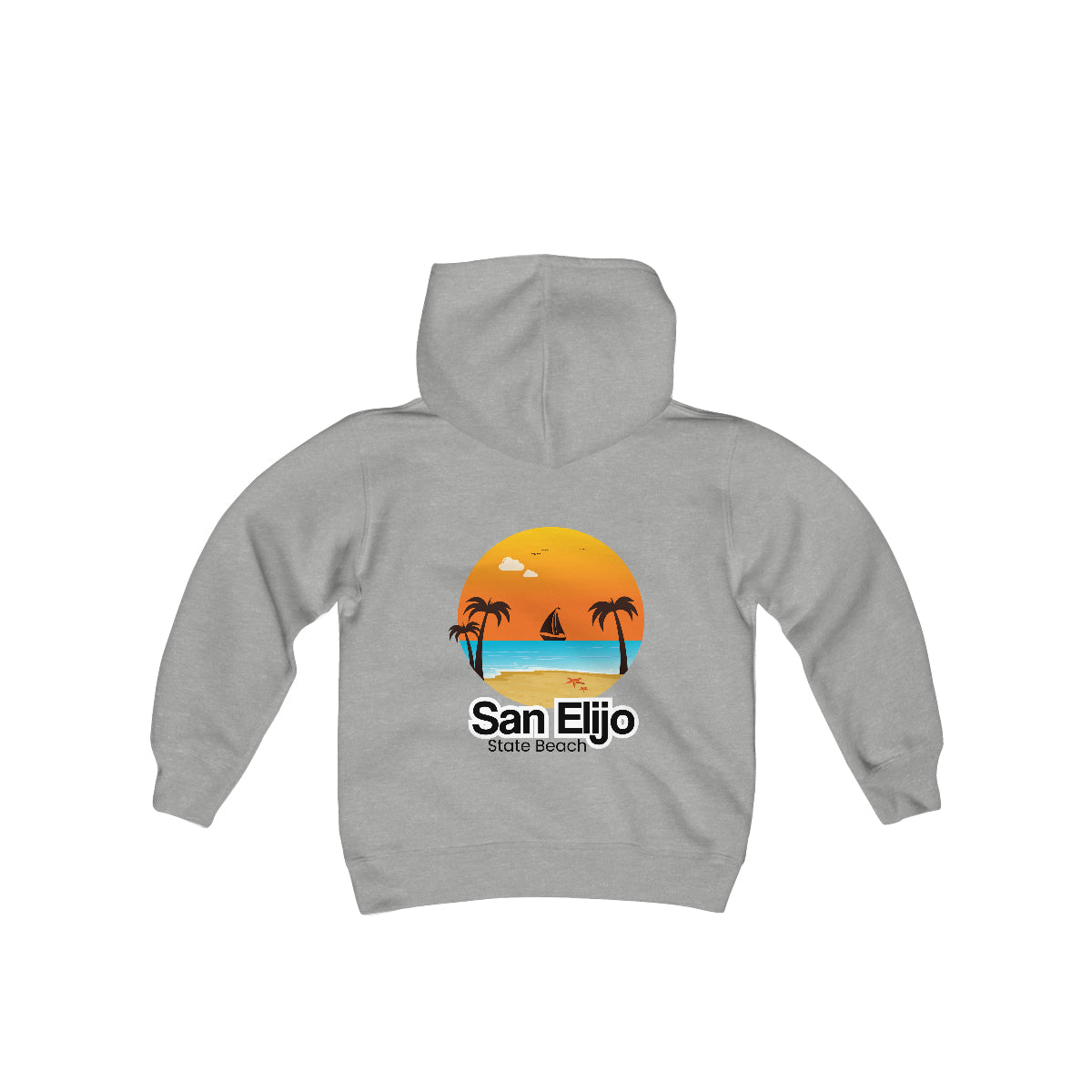 Youth Heavy Blend Hooded Sweatshirt, San Elijo State Beach