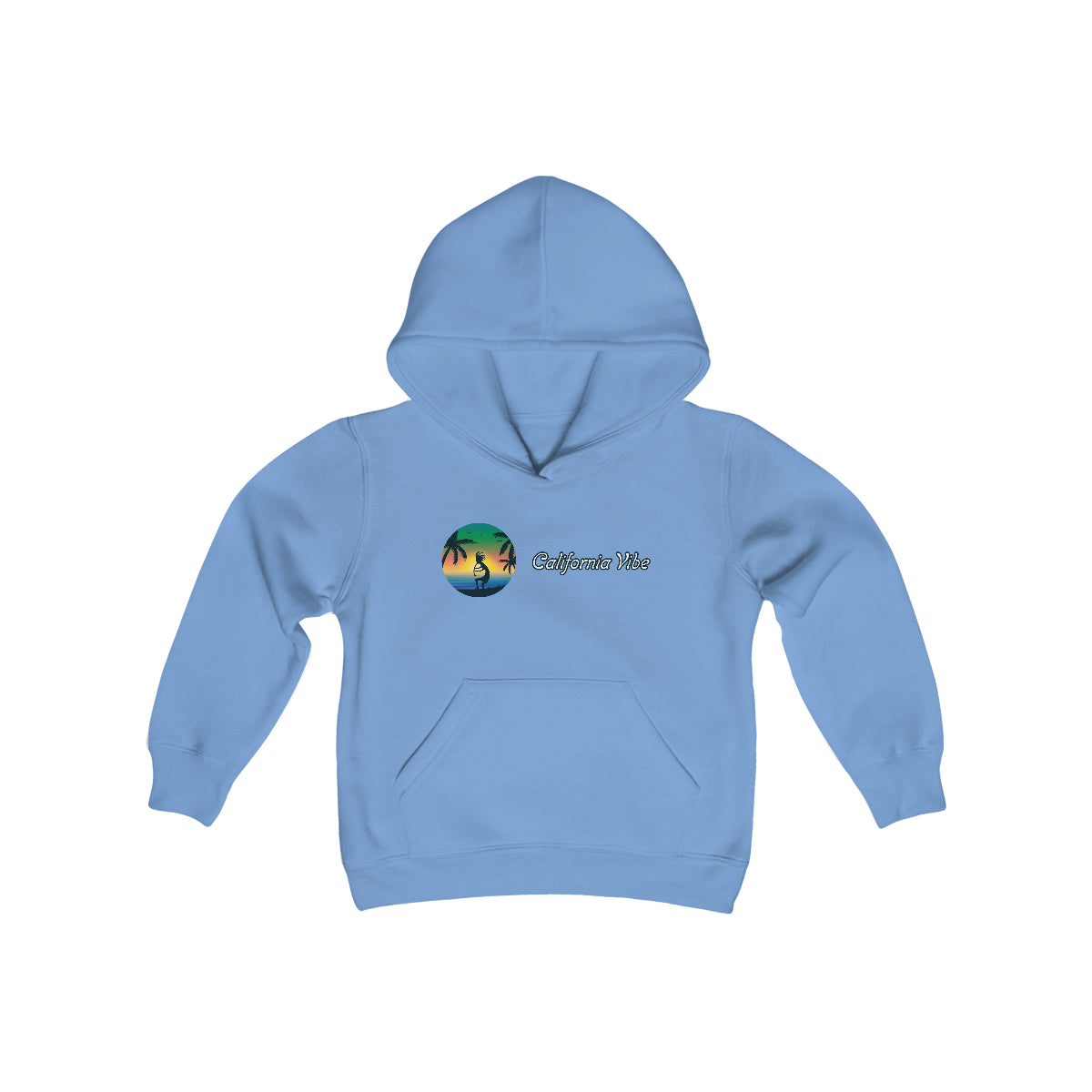 Youth Heavy Blend Hooded Sweatshirt, California Vibe