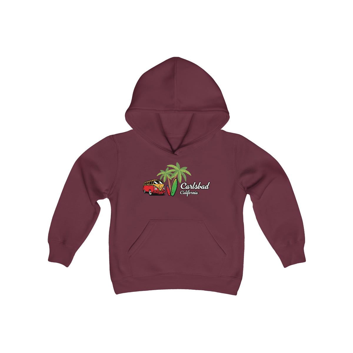 Youth Heavy Blend Hooded Sweatshirt, Carlsbad