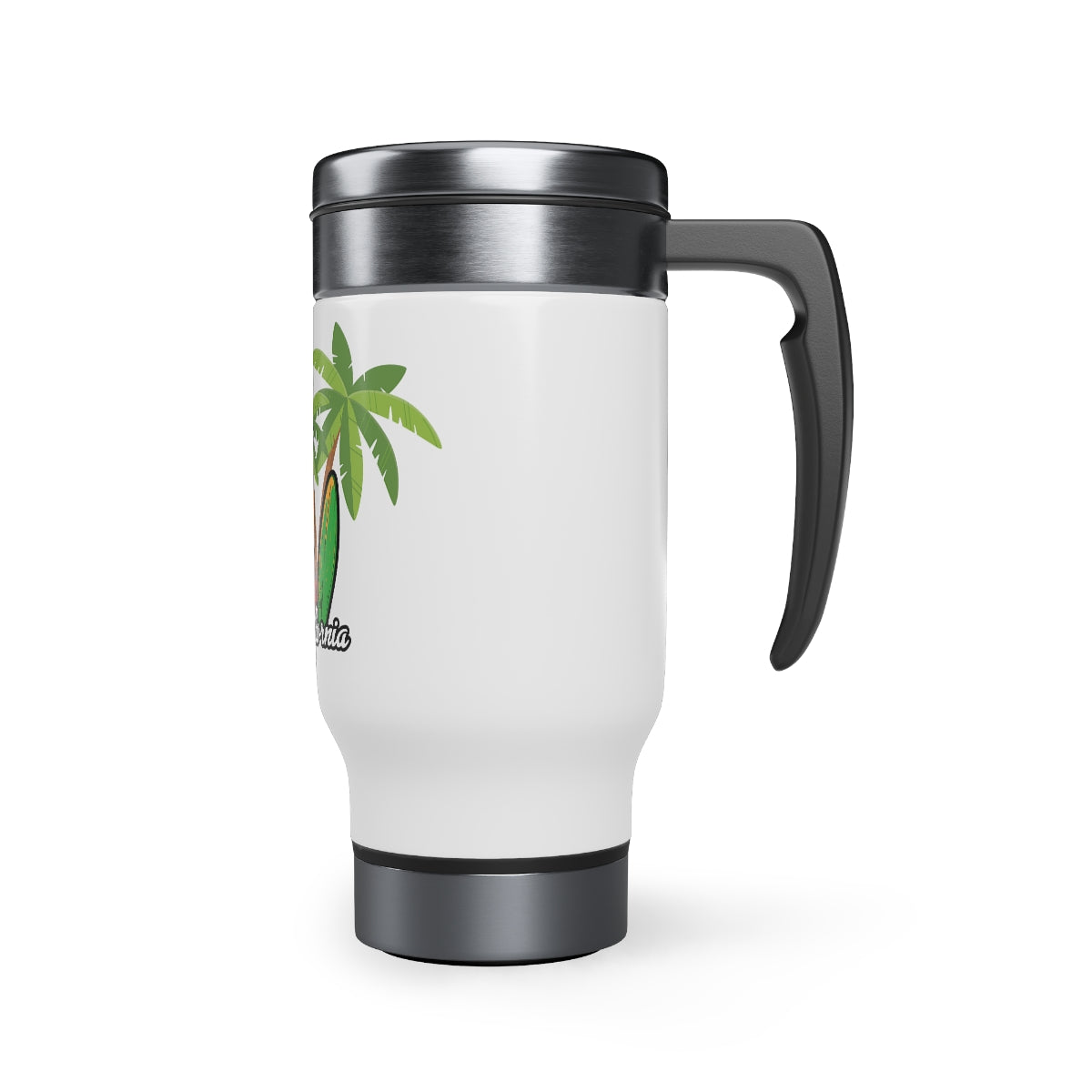 Stainless Steel Travel Mug with Handle, 14oz, Carlsbad