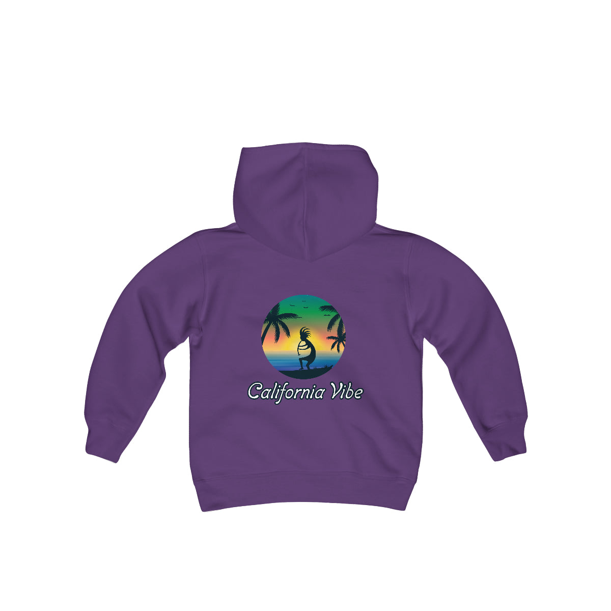 Youth Heavy Blend Hooded Sweatshirt, California Vibe