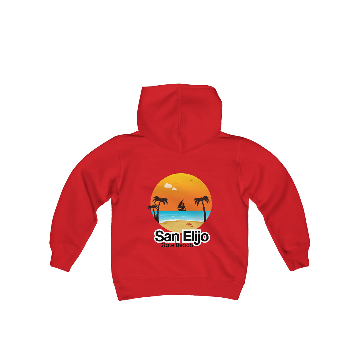 Youth Heavy Blend Hooded Sweatshirt, San Elijo State Beach