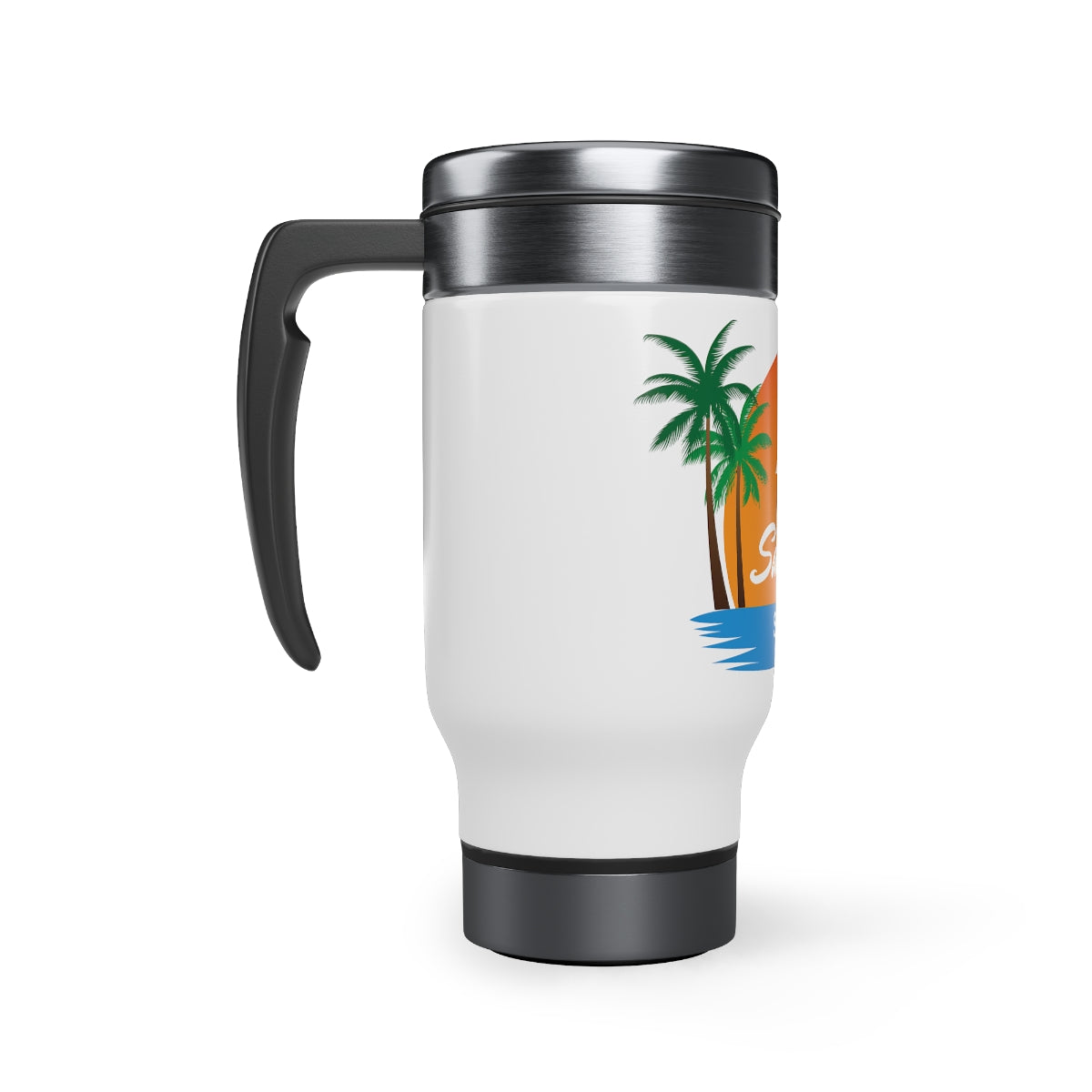 Stainless Steel Travel Mug with Handle, 14oz, San Mateo State Park