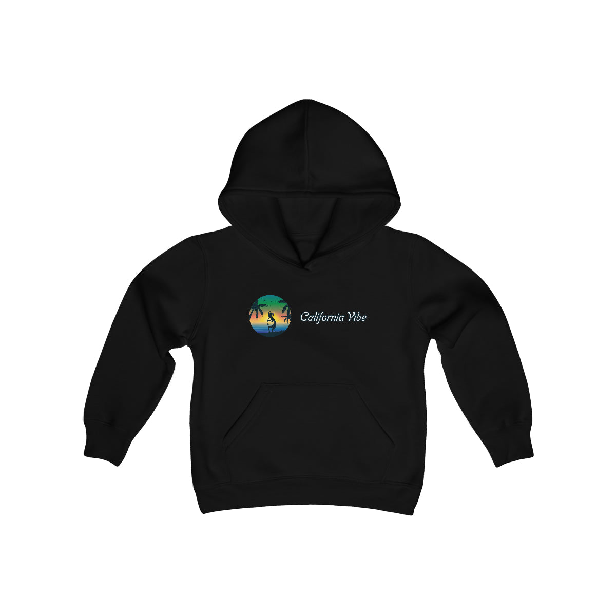 Youth Heavy Blend Hooded Sweatshirt, California Vibe