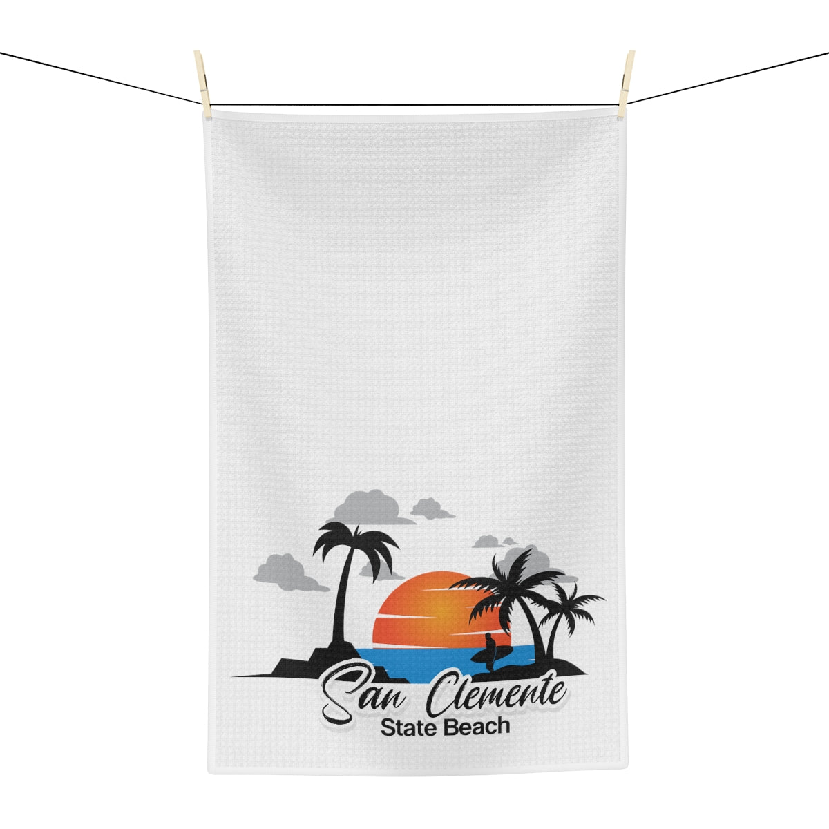 Soft Tea Towel, San Clemente State Beach