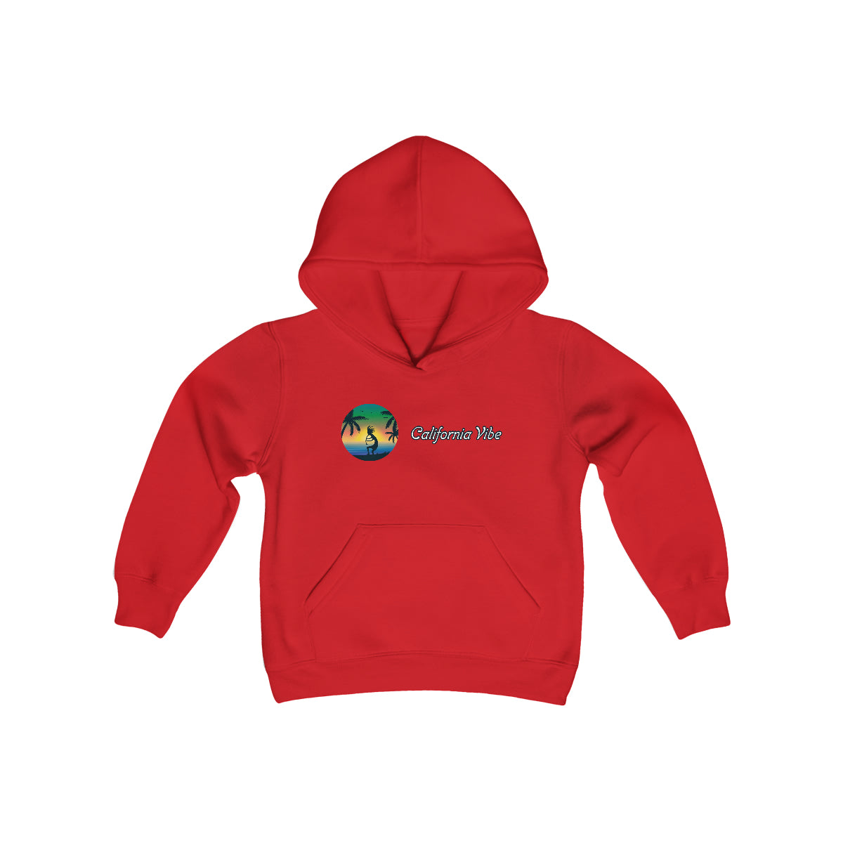 Youth Heavy Blend Hooded Sweatshirt, California Vibe