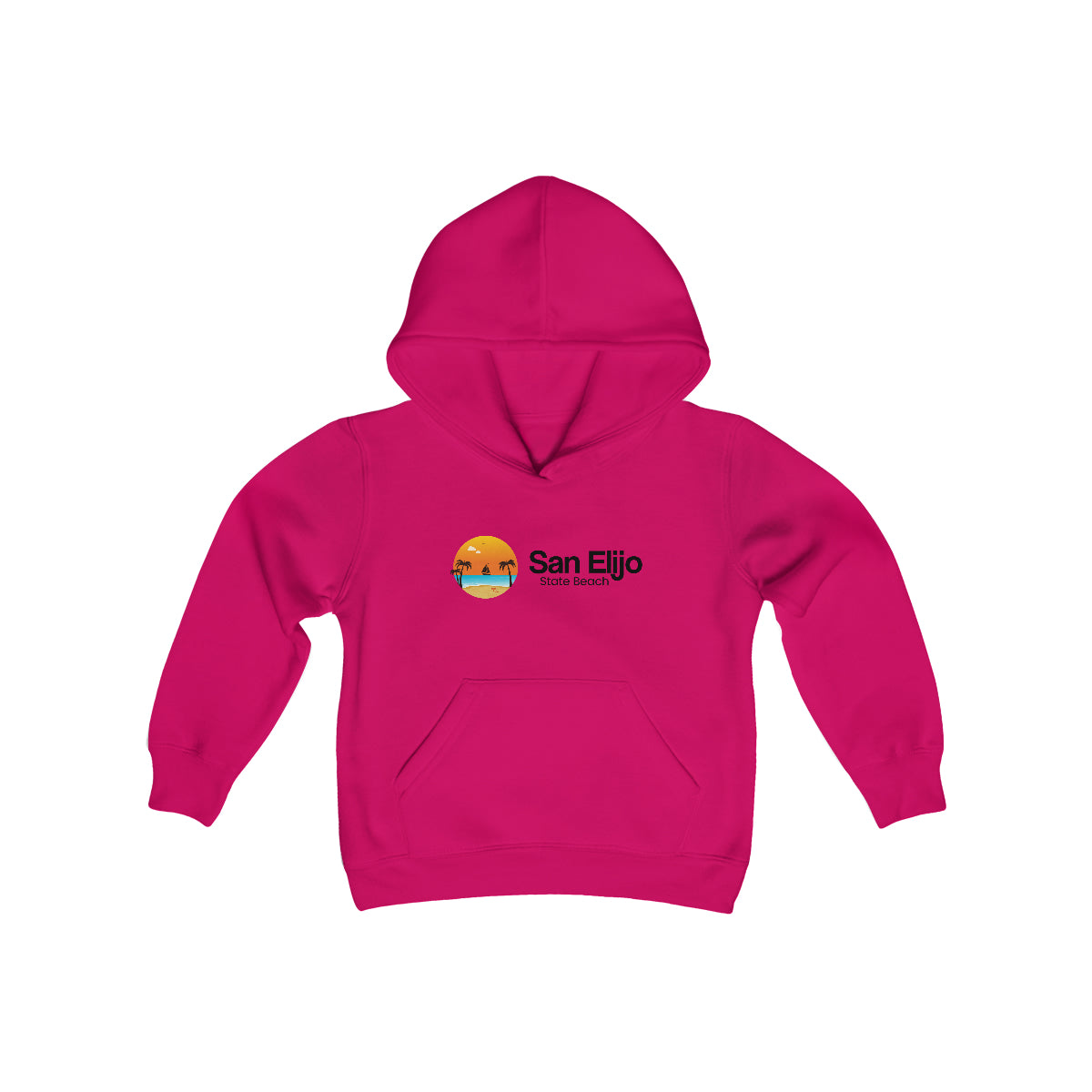 Youth Heavy Blend Hooded Sweatshirt, San Elijo State Beach