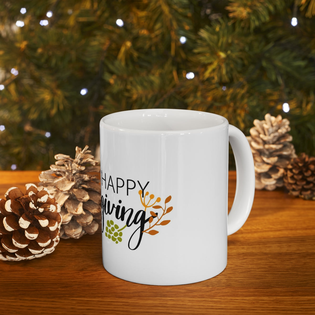 Ceramic Mug 11oz thanksgiving mug