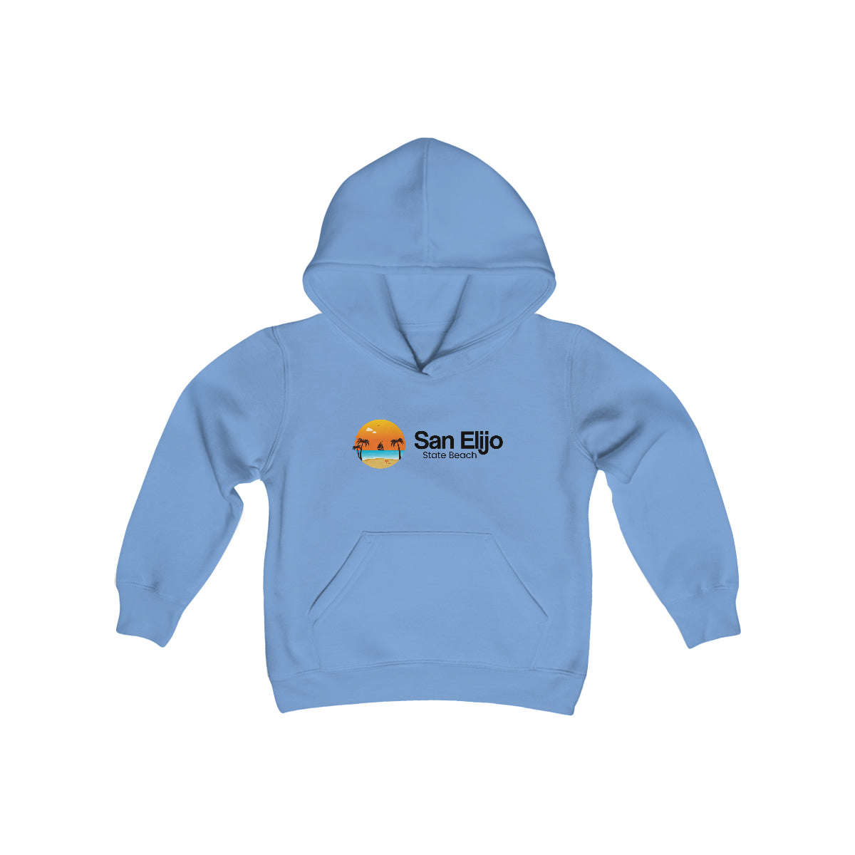 Youth Heavy Blend Hooded Sweatshirt, San Elijo State Beach