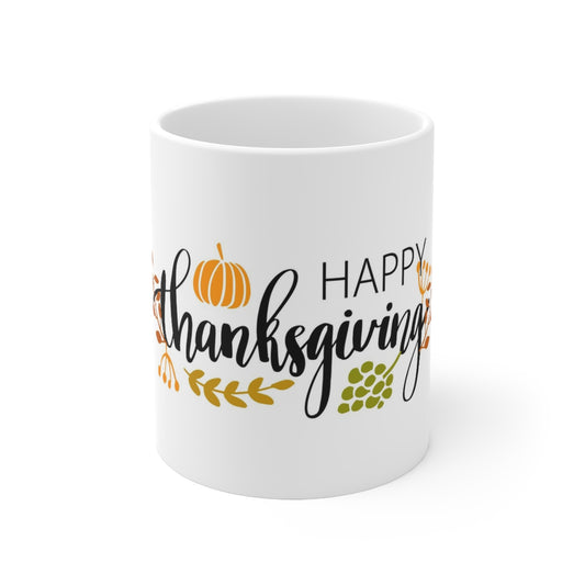 Ceramic Mug 11oz thanksgiving mug