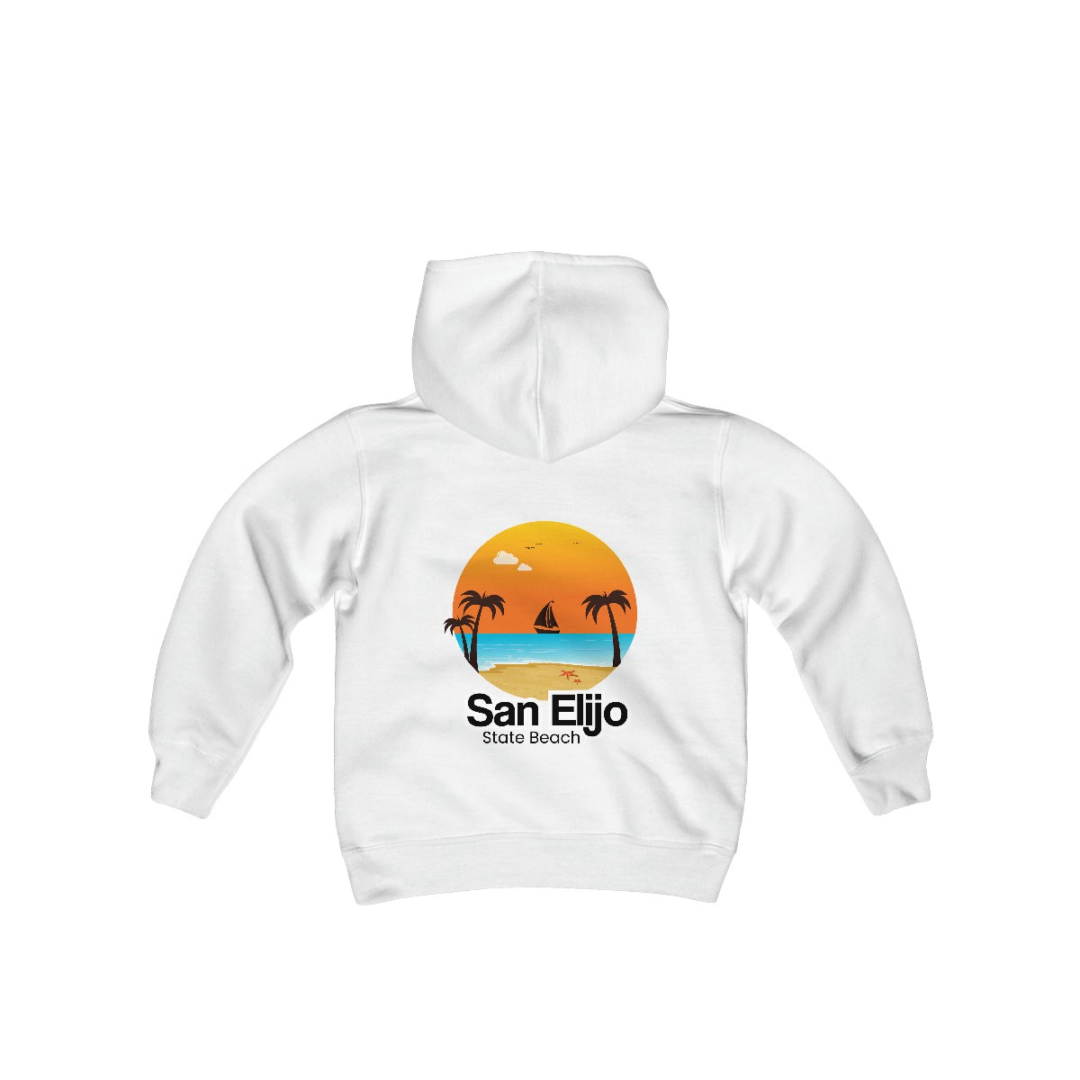 Youth Heavy Blend Hooded Sweatshirt, San Elijo State Beach