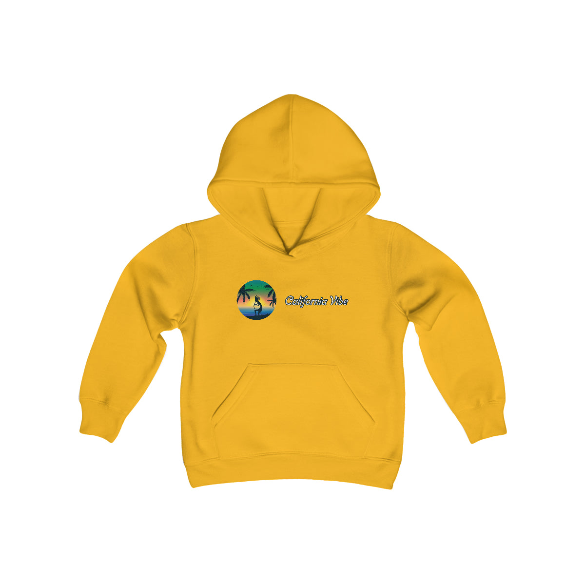 Youth Heavy Blend Hooded Sweatshirt, California Vibe