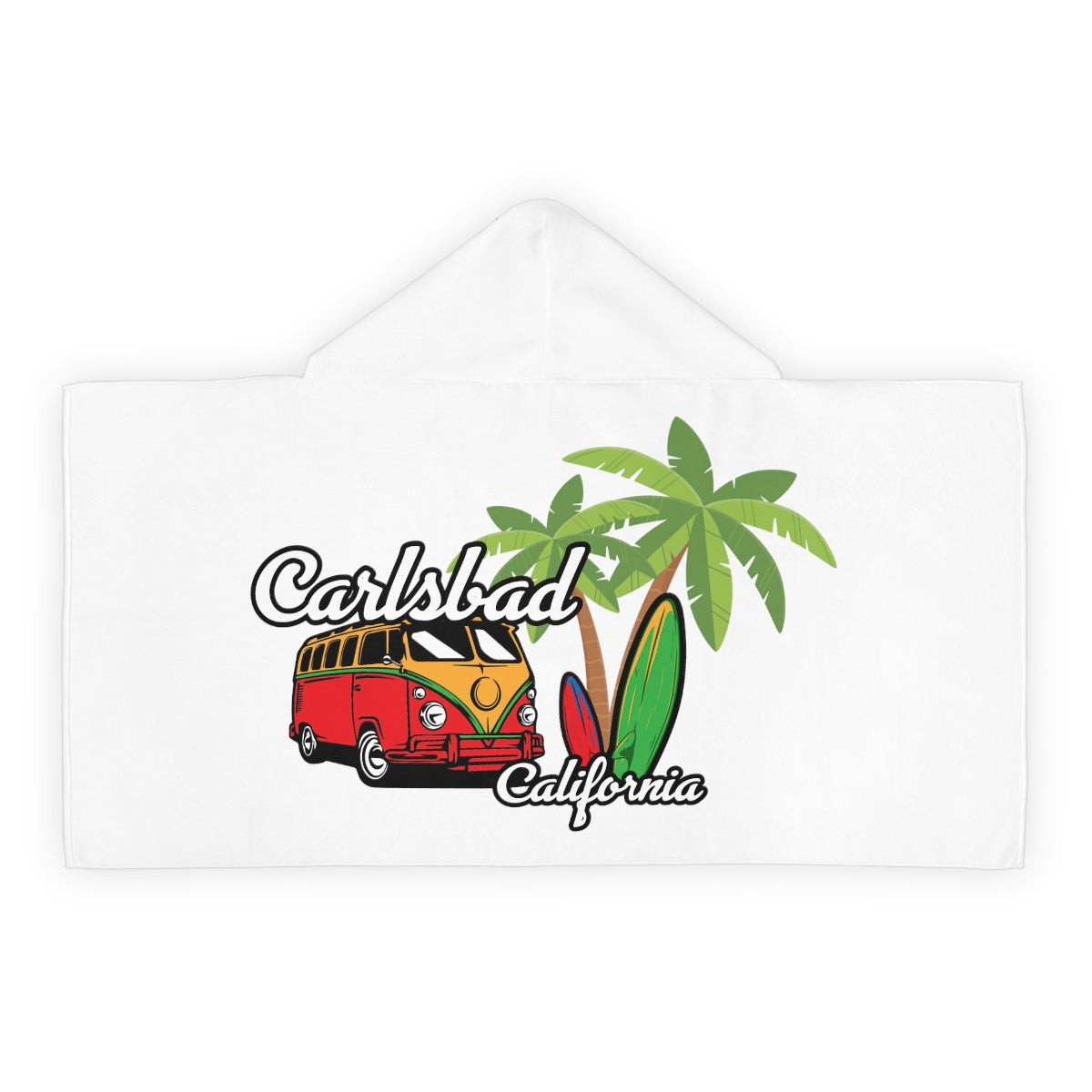 Youth Hooded Towel, Carlsbad California