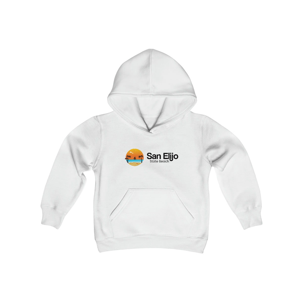 Youth Heavy Blend Hooded Sweatshirt, San Elijo State Beach