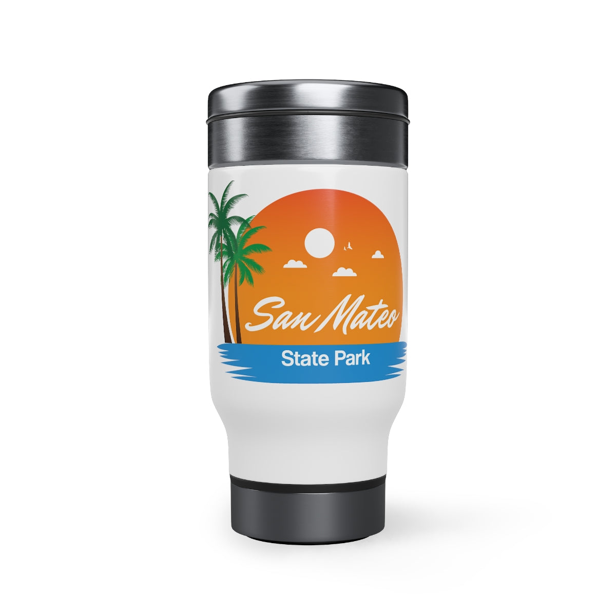 Stainless Steel Travel Mug with Handle, 14oz, San Mateo State Park