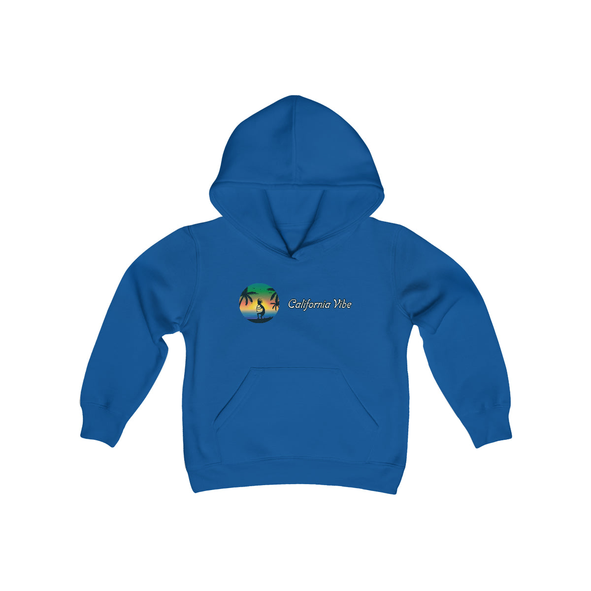 Youth Heavy Blend Hooded Sweatshirt, California Vibe