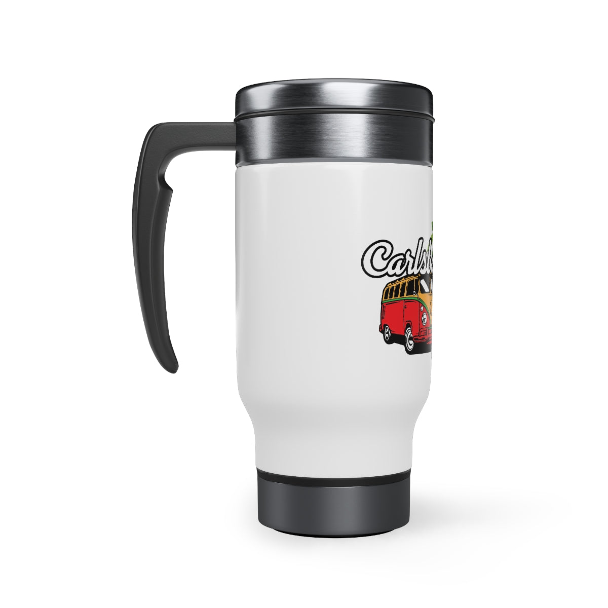 Stainless Steel Travel Mug with Handle, 14oz, Carlsbad