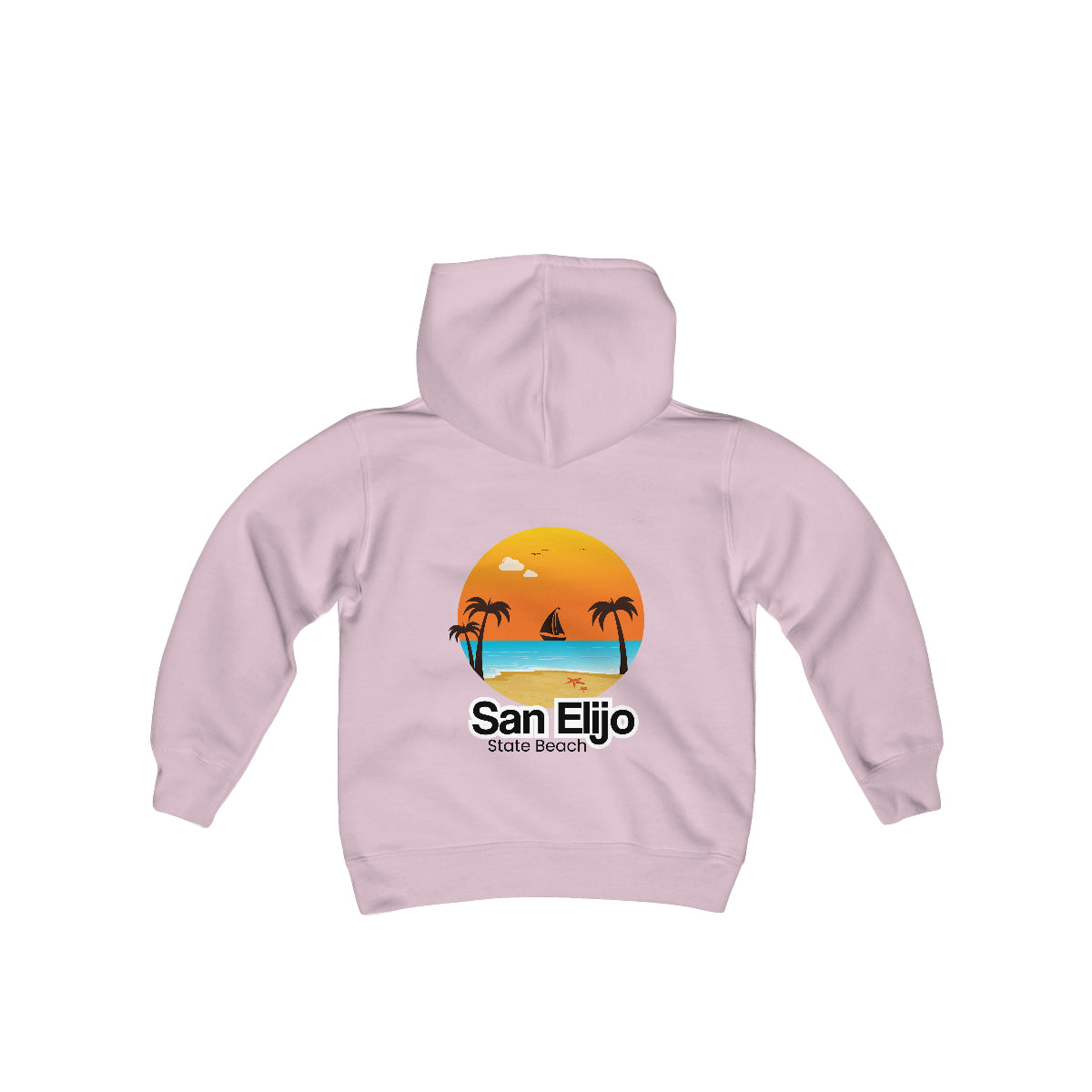 Youth Heavy Blend Hooded Sweatshirt, San Elijo State Beach