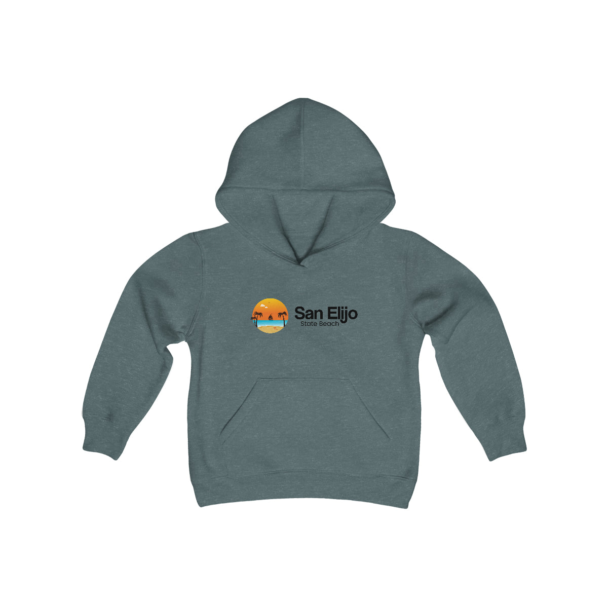 Youth Heavy Blend Hooded Sweatshirt, San Elijo State Beach