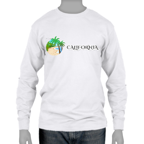 California Ultra Cotton Long Sleeve Tee - Gildan