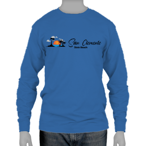 Ultra Cotton Long Sleeve Tee - San Clemente State Beach