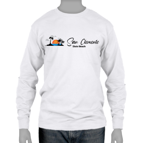 Ultra Cotton Long Sleeve Tee - San Clemente State Beach